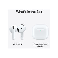 Produktbild för Apple AirPods 4 - True wireless-hörlurar med mikrofon