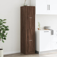 Produktbild för Apoteksskåp brun ek 40x41x174,5 cm konstruerat trä