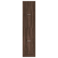Produktbild för Apoteksskåp brun ek 40x41x174,5 cm konstruerat trä