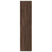 Produktbild för Apoteksskåp brun ek 40x41x174,5 cm konstruerat trä