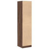 Produktbild för Apoteksskåp brun ek 40x41x174,5 cm konstruerat trä