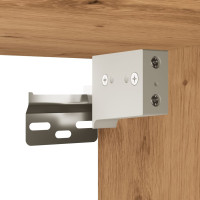 Produktbild för Väggmonterad tv-bänk 2 st ek 100x30x30 cm