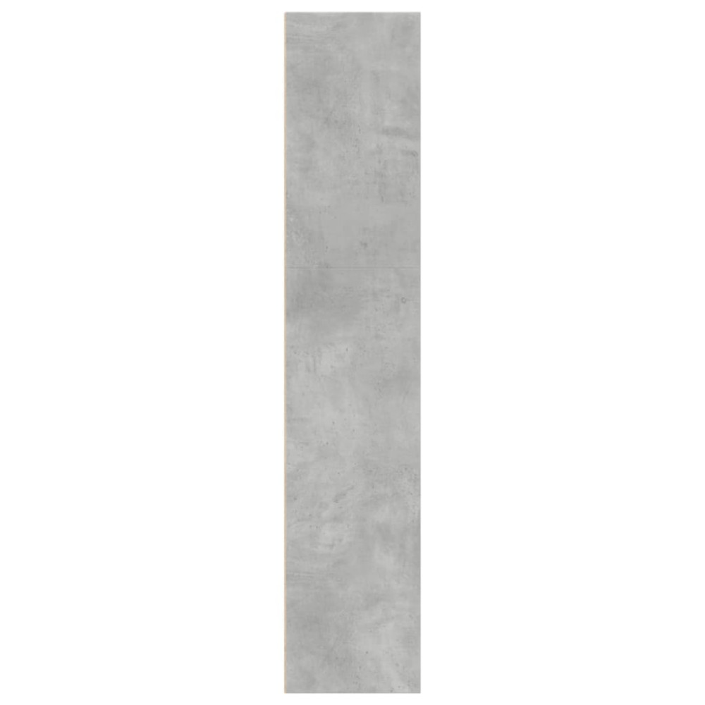 Produktbild för Bokhylla betonggrå 40x30x152 cm konstruerat trä