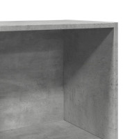 Produktbild för Bokhylla betonggrå 40x30x152 cm konstruerat trä
