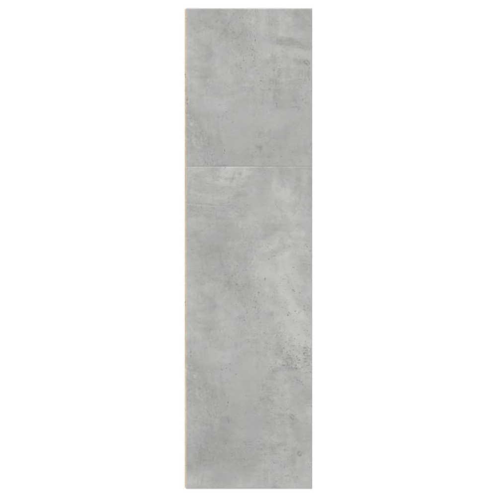 Produktbild för Bokhylla betonggrå 40x30x114 cm konstruerat trä