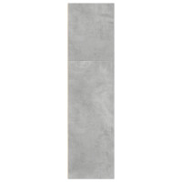 Produktbild för Bokhylla betonggrå 40x30x114 cm konstruerat trä