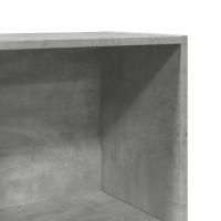 Produktbild för Bokhylla betonggrå 40x30x114 cm konstruerat trä
