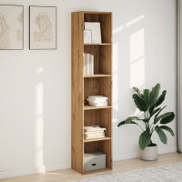 Produktbild för Bokhylla ek 40x30x189 cm konstruerat trä