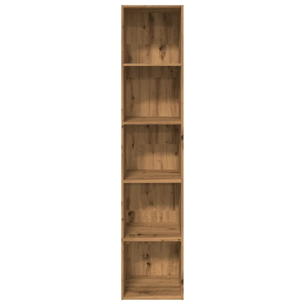 Produktbild för Bokhylla ek 40x30x189 cm konstruerat trä