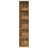 Produktbild för Bokhylla ek 40x30x189 cm konstruerat trä