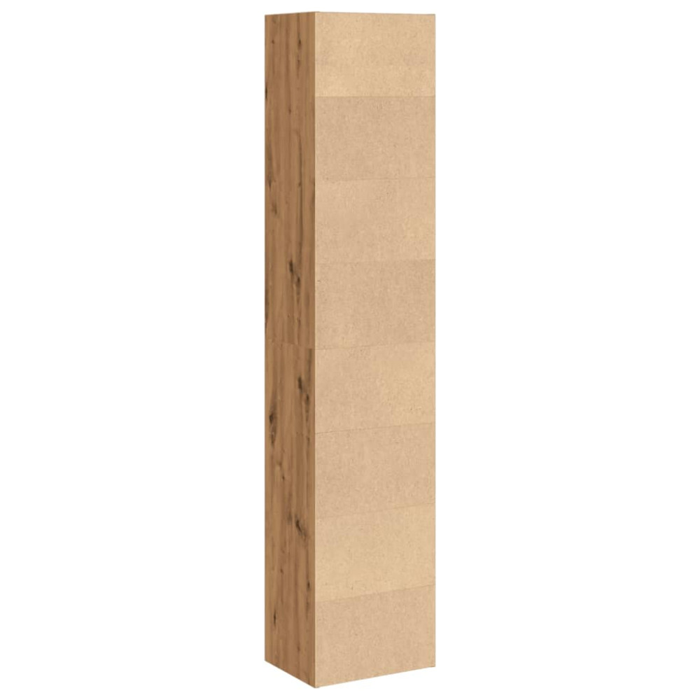 Produktbild för Bokhylla ek 40x30x189 cm konstruerat trä