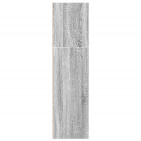 Produktbild för Bokhylla grå sonoma 40x30x114 cm konstruerat trä