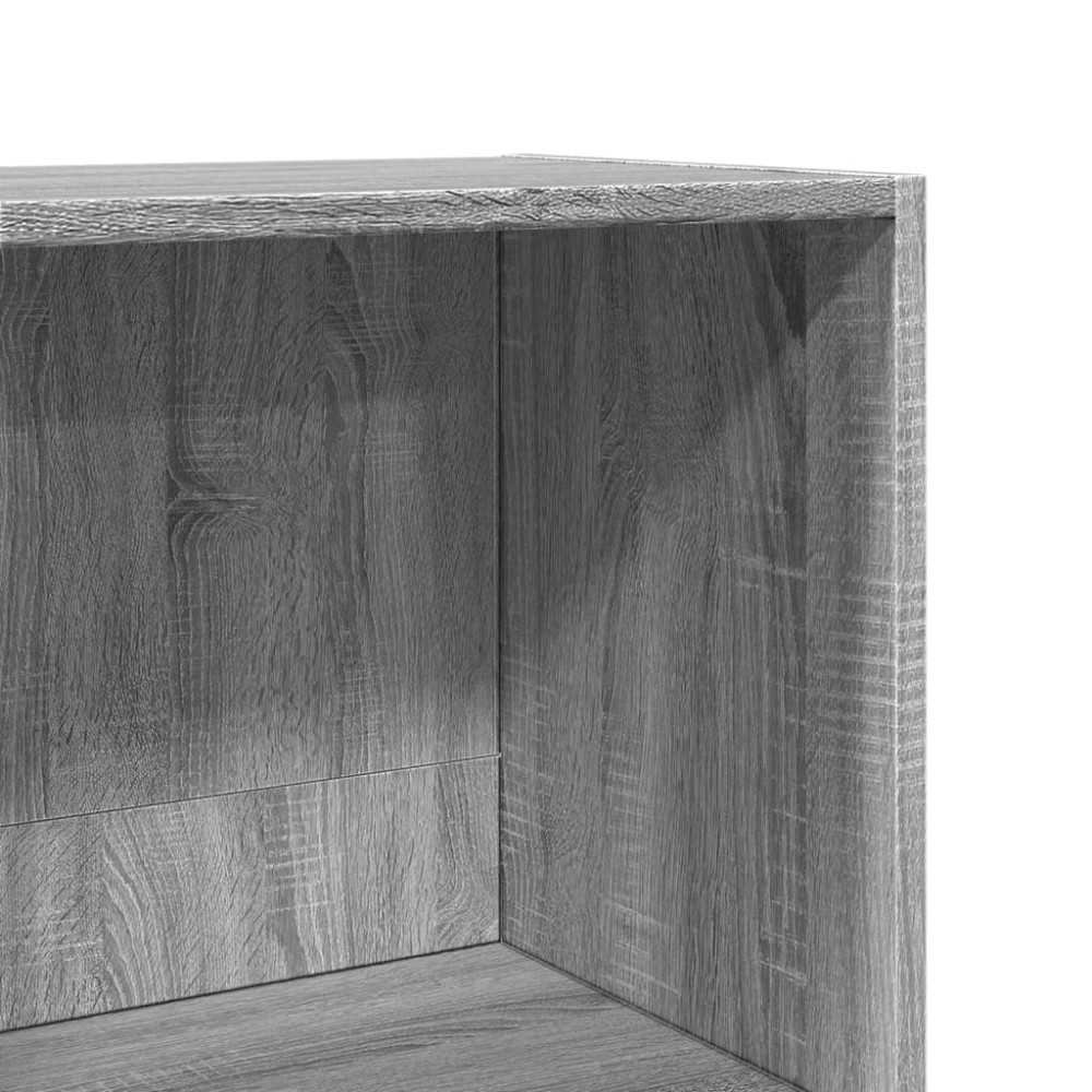 Produktbild för Bokhylla grå sonoma 40x30x114 cm konstruerat trä
