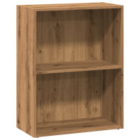 Produktbild för Bokhylla ek 60x30x77 cm konstruerat trä