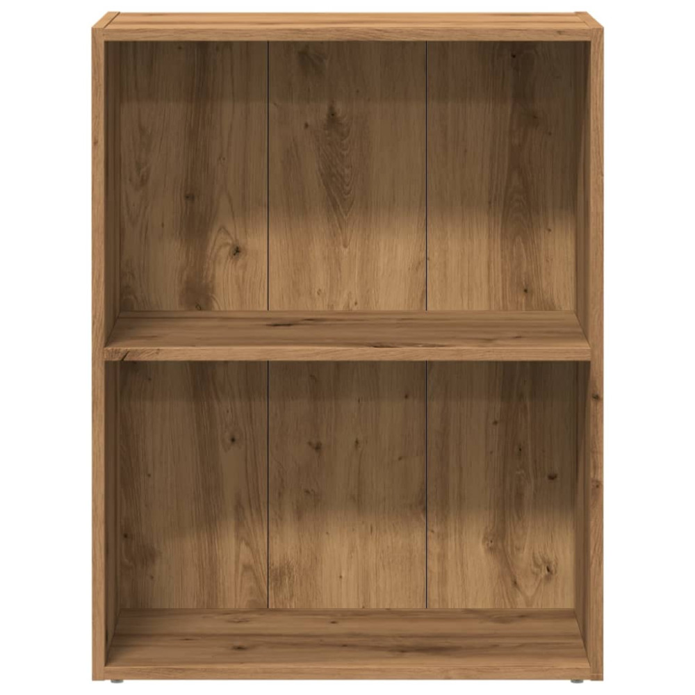 Produktbild för Bokhylla ek 60x30x77 cm konstruerat trä