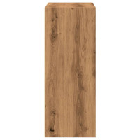Produktbild för Bokhylla ek 60x30x77 cm konstruerat trä