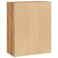 Produktbild för Bokhylla ek 60x30x77 cm konstruerat trä