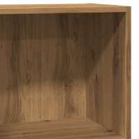 Produktbild för Bokhylla ek 60x30x77 cm konstruerat trä