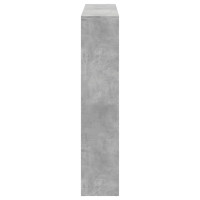 Produktbild för Bokskåp betonggrå 137,5x29x137,5 cm spånskiva
