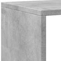 Produktbild för Bokskåp betonggrå 137,5x29x137,5 cm spånskiva