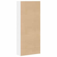 Produktbild för Bokhylla vit 80x30x189 cm konstruerat trä
