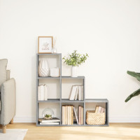 Produktbild för Bokhylla/Rumsavdelare 3 hyllplan 99x29x99 cm konstruerat trä