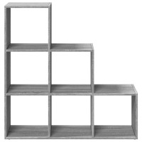 Produktbild för Bokhylla/Rumsavdelare 3 hyllplan 99x29x99 cm konstruerat trä