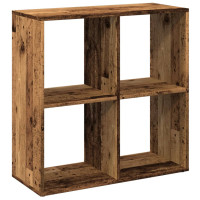 Produktbild för Bokhylla/Rumsavdelare 69,5x29x69,5 cm konstruerat trä