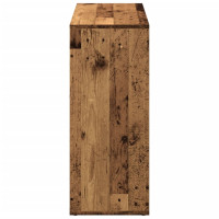 Produktbild för Bokhylla/Rumsavdelare 69,5x29x69,5 cm konstruerat trä