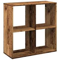 Produktbild för Bokhylla/Rumsavdelare 69,5x29x69,5 cm konstruerat trä