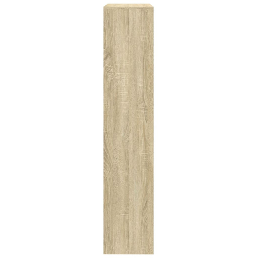 Produktbild för Bokhylla/Rumsavdelare 4 hyllor 143,5x29x143,5cm konstruerat trä