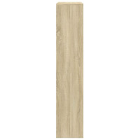 Produktbild för Bokhylla/Rumsavdelare 4 hyllor 143,5x29x143,5cm konstruerat trä