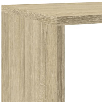 Produktbild för Bokhylla/Rumsavdelare 4 hyllor 143,5x29x143,5cm konstruerat trä