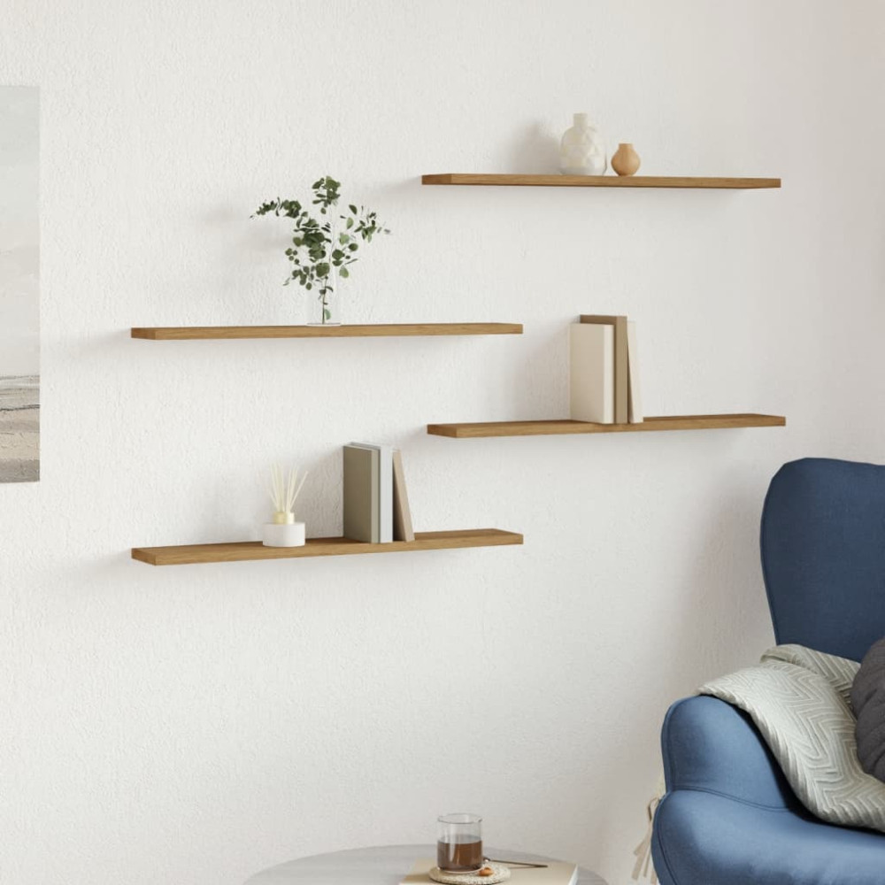 Produktbild för Hyllplan 4 st artisan ek 60x10x1,5 cm konstruerat trä