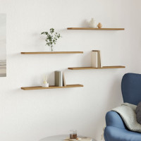 Produktbild för Hyllplan 4 st artisan ek 60x10x1,5 cm konstruerat trä