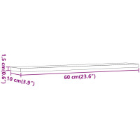 Produktbild för Hyllplan 4 st artisan ek 60x10x1,5 cm konstruerat trä