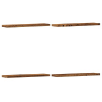 Produktbild för Vägghyllor 4 st åldrat trä 40x10x1,5 cm konstruerat trä
