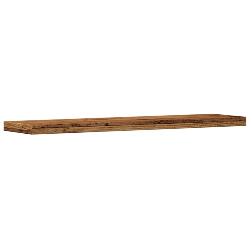 Produktbild för Vägghyllor 4 st åldrat trä 40x10x1,5 cm konstruerat trä