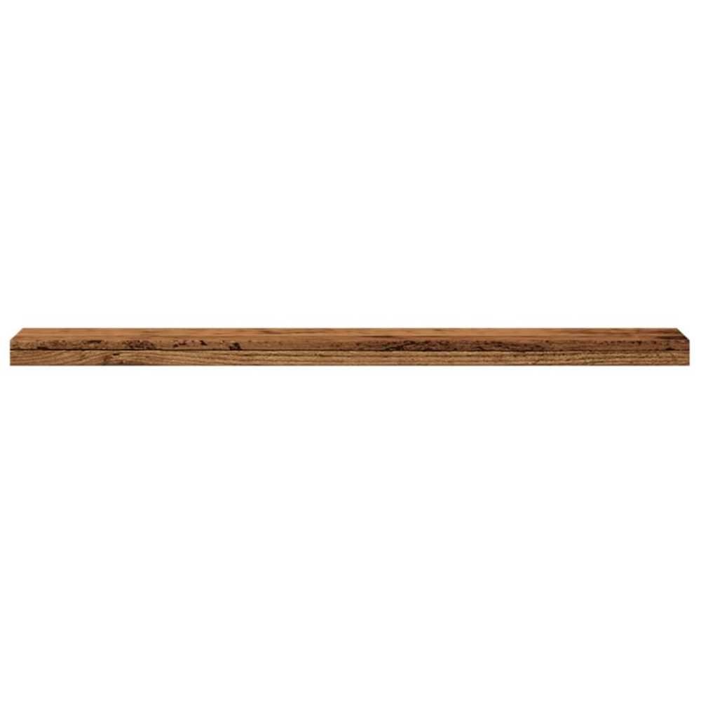 Produktbild för Vägghyllor 4 st åldrat trä 40x10x1,5 cm konstruerat trä