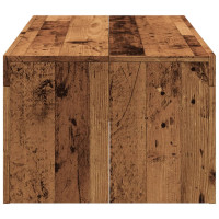 Produktbild för Soffbord åldrat trä 102x50x35 cm konstruerat trä