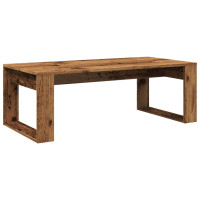 Produktbild för Soffbord åldrat trä 102x50x35 cm konstruerat trä
