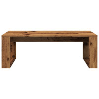 Produktbild för Soffbord åldrat trä 102x50x35 cm konstruerat trä