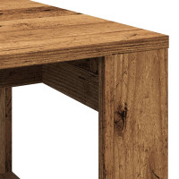 Produktbild för Soffbord åldrat trä 102x50x35 cm konstruerat trä