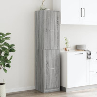 Produktbild för Apoteksskåp grå sonoma 40x41x174,5 cm konstruerat trä