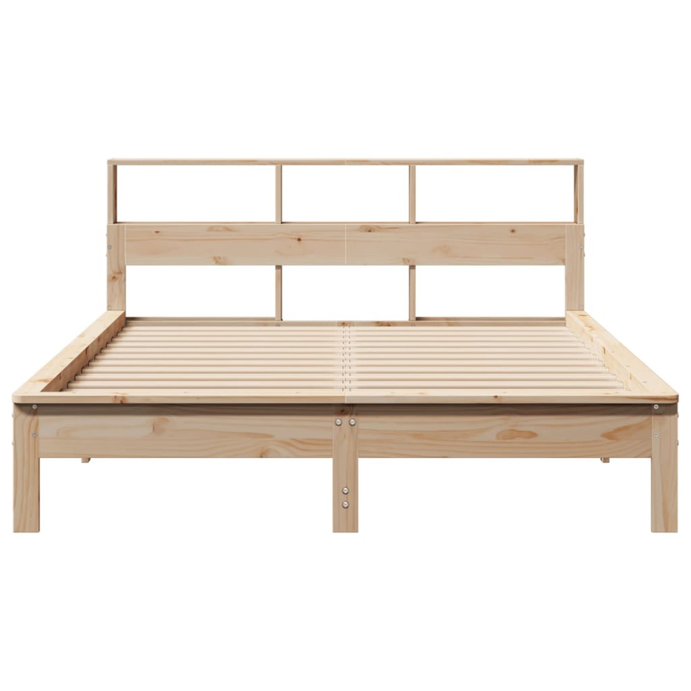 Produktbild för Sängram utan madrass 150x200 cm massiv furu