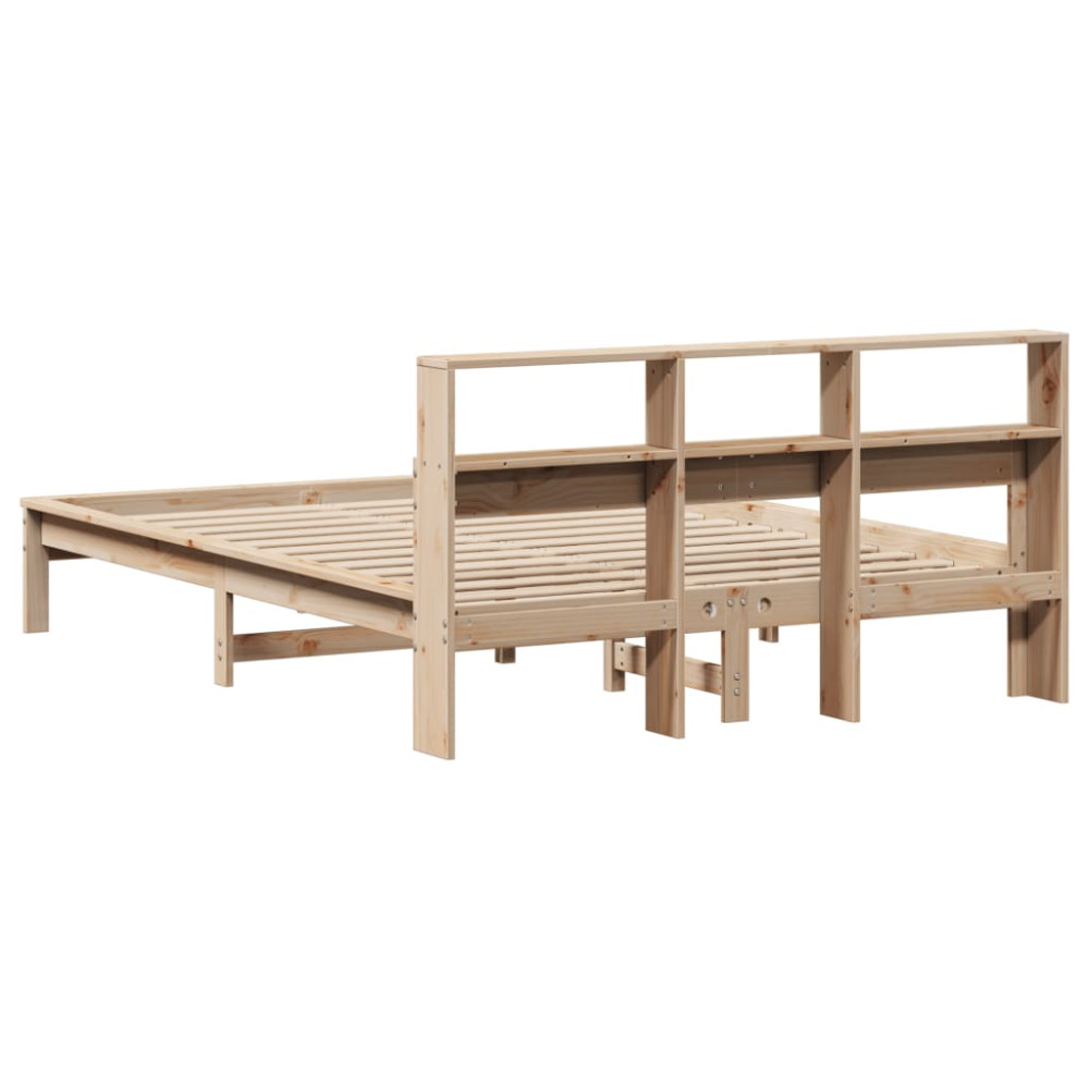 Produktbild för Sängram utan madrass 150x200 cm massiv furu