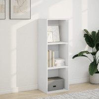 Produktbild för Bokhylla vit 40x30x114 cm konstruerat trä