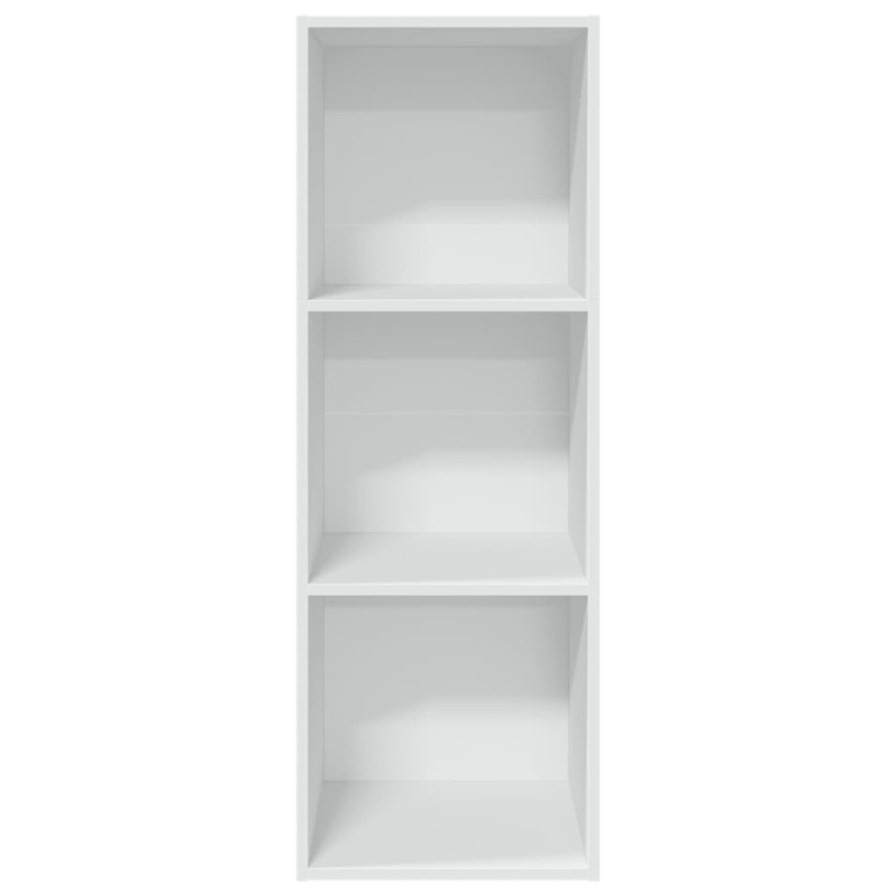 Produktbild för Bokhylla vit 40x30x114 cm konstruerat trä