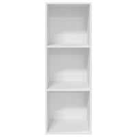 Produktbild för Bokhylla vit 40x30x114 cm konstruerat trä