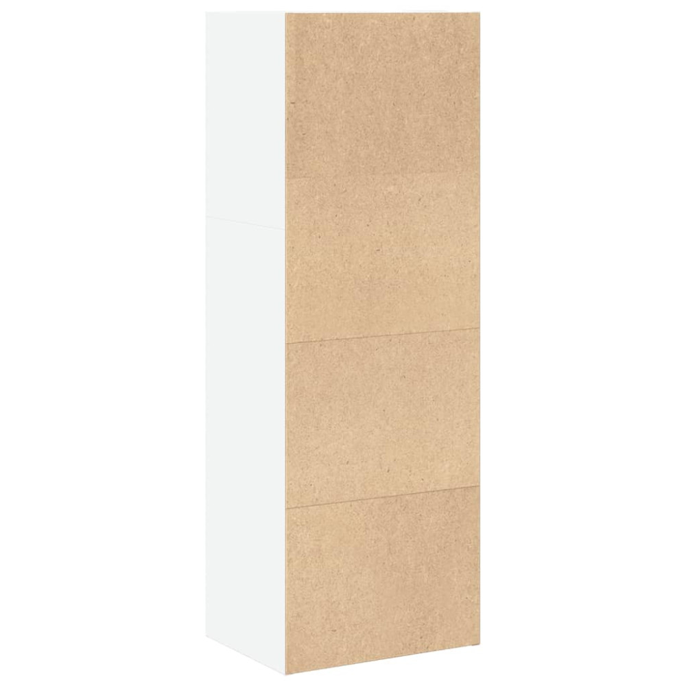 Produktbild för Bokhylla vit 40x30x114 cm konstruerat trä
